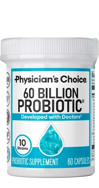 Bottle of Physician's Choice 60 Billion Probiotic